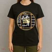 Funny Trump Fight Meme Coin Crypto President T-Shirt thumb 4