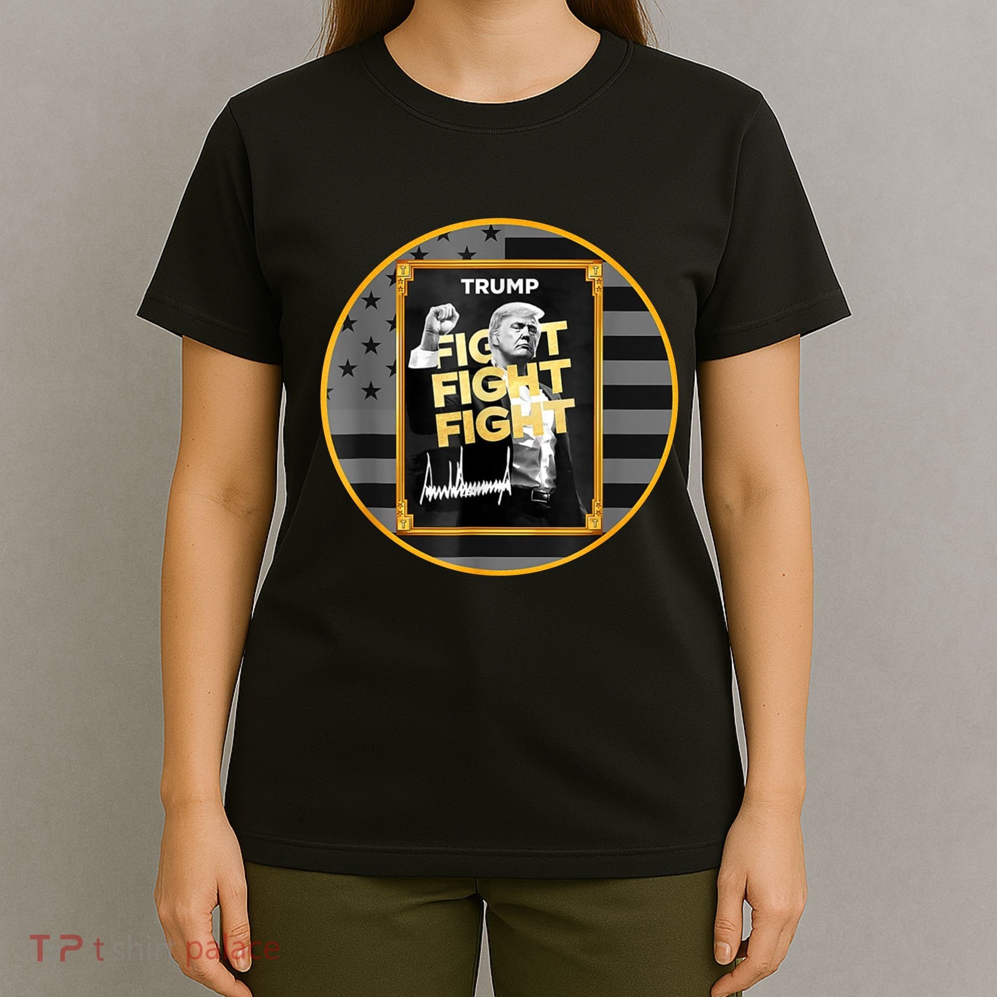 Funny Trump Fight Meme Coin Crypto President T-Shirt