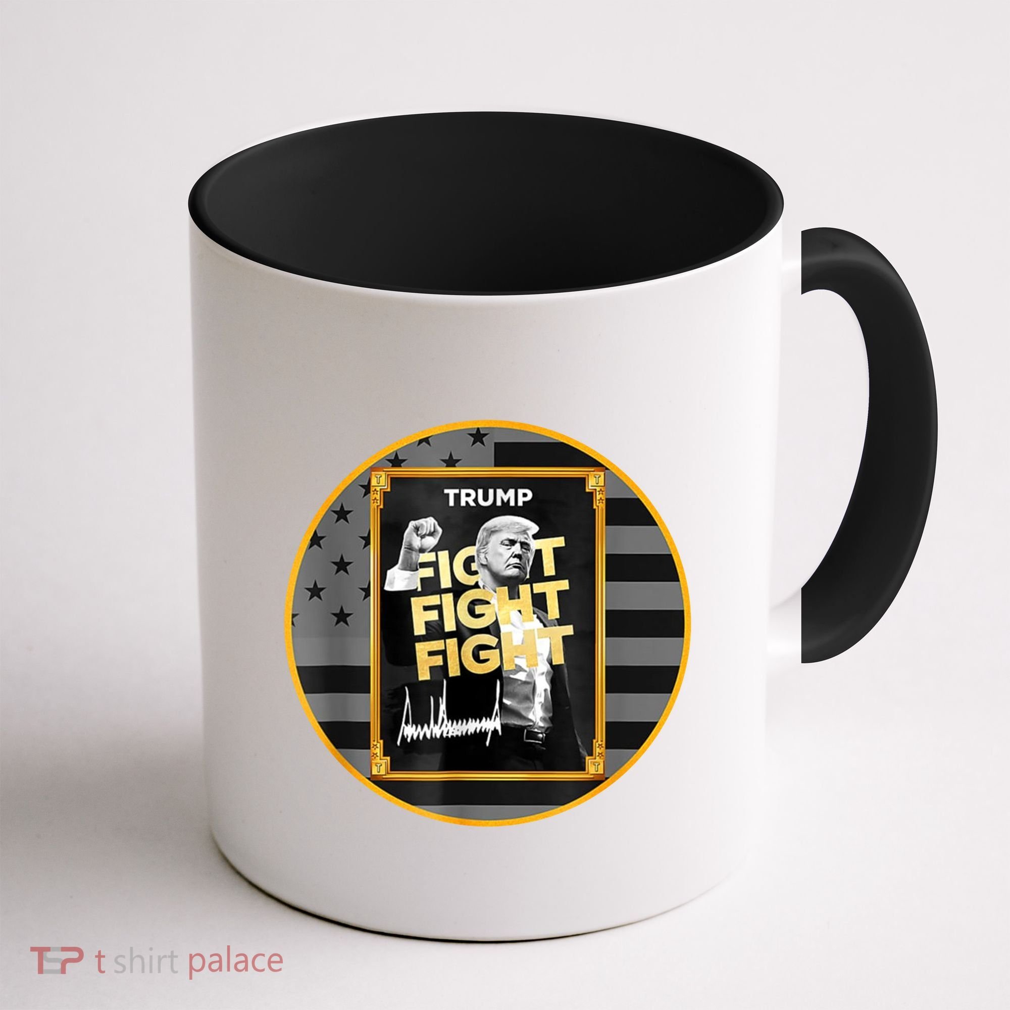 Funny Trump Fight Meme Coin Crypto President Coffee Mug