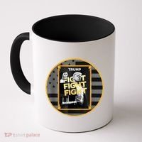 Funny Trump Fight Meme Coin Crypto President Coffee Mug thumb 0