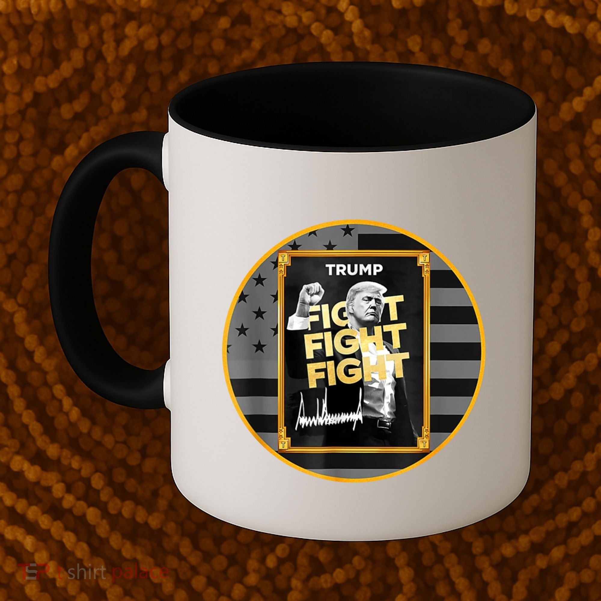 Funny Trump Fight Meme Coin Crypto President Coffee Mug