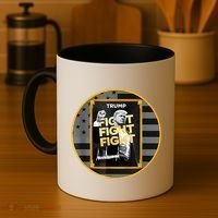 Funny Trump Fight Meme Coin Crypto President Coffee Mug thumb 4