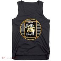 Funny Trump Fight Meme Coin Crypto President Tank Top thumb 0