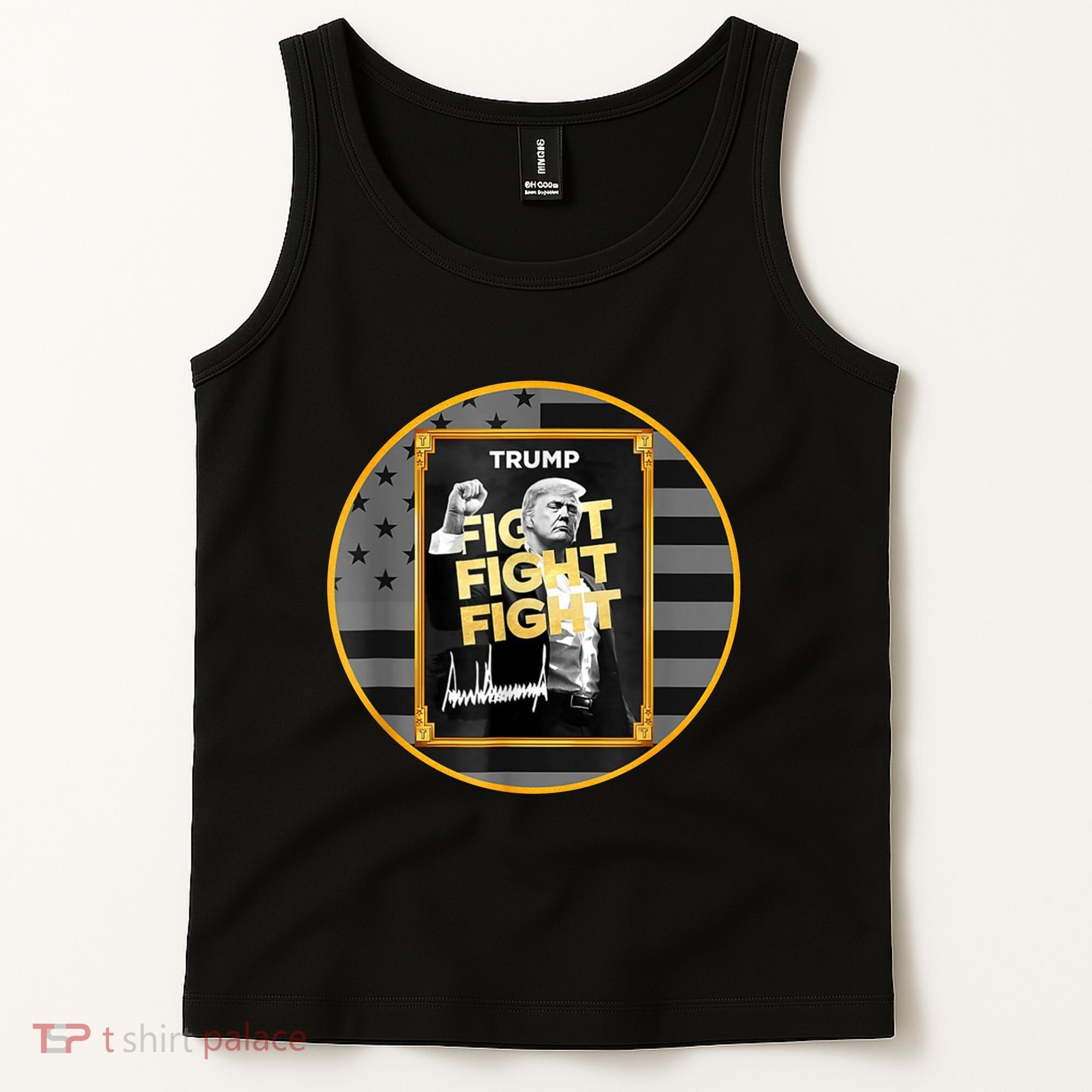 Funny Trump Fight Meme Coin Crypto President Tank Top
