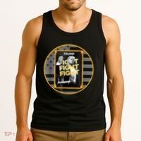 Funny Trump Fight Meme Coin Crypto President Tank Top thumb 3