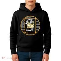 Funny Trump Fight Meme Coin Crypto President Kids Hoodie thumb 4