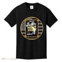 Funny Trump Fight Meme Coin Crypto President Kids T-Shirt thumb 0
