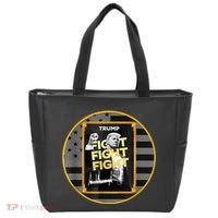 Funny Trump Fight Meme Coin Crypto President Tote Bag thumb 0