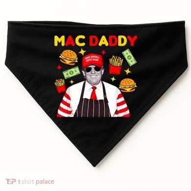 Funny Trump Fries Making Fries Mac Daddy USA-Made Doggie Bandana
