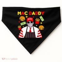 Funny Trump Fries Making Fries Mac Daddy USA-Made Doggie Bandana thumb 0