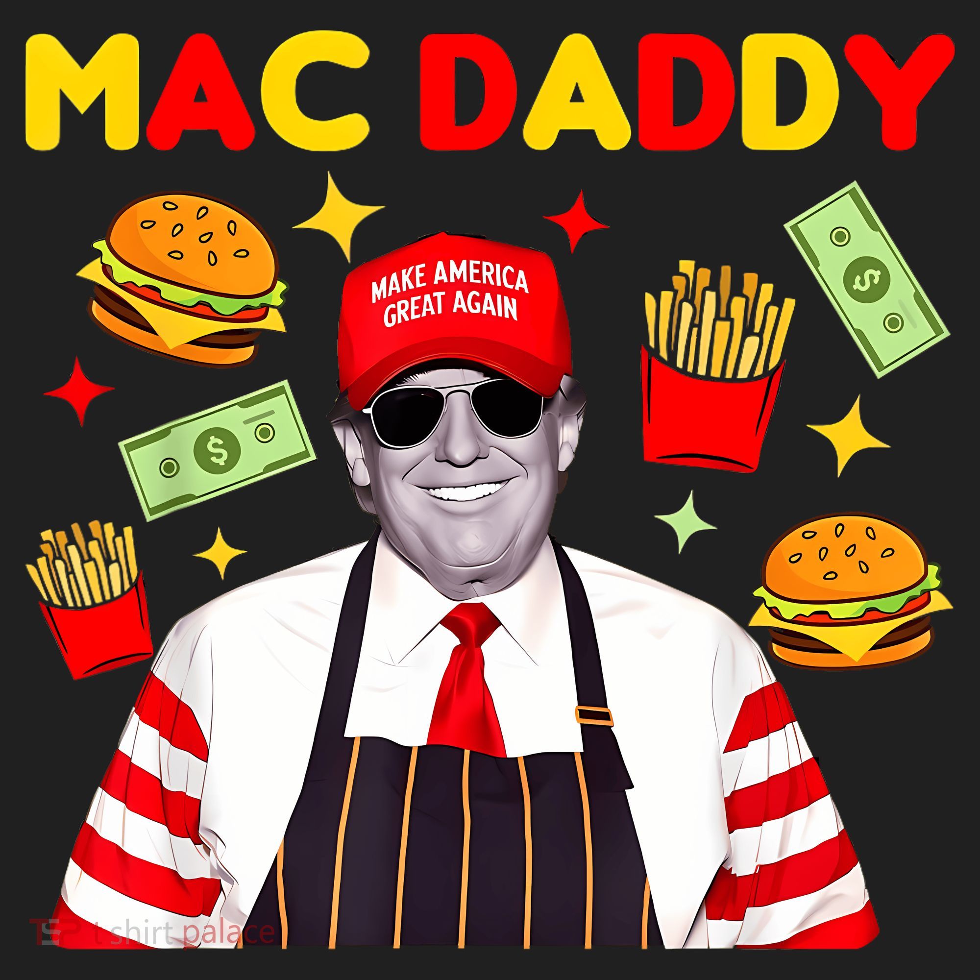 Funny Trump Fries Making Fries Mac Daddy Hat
