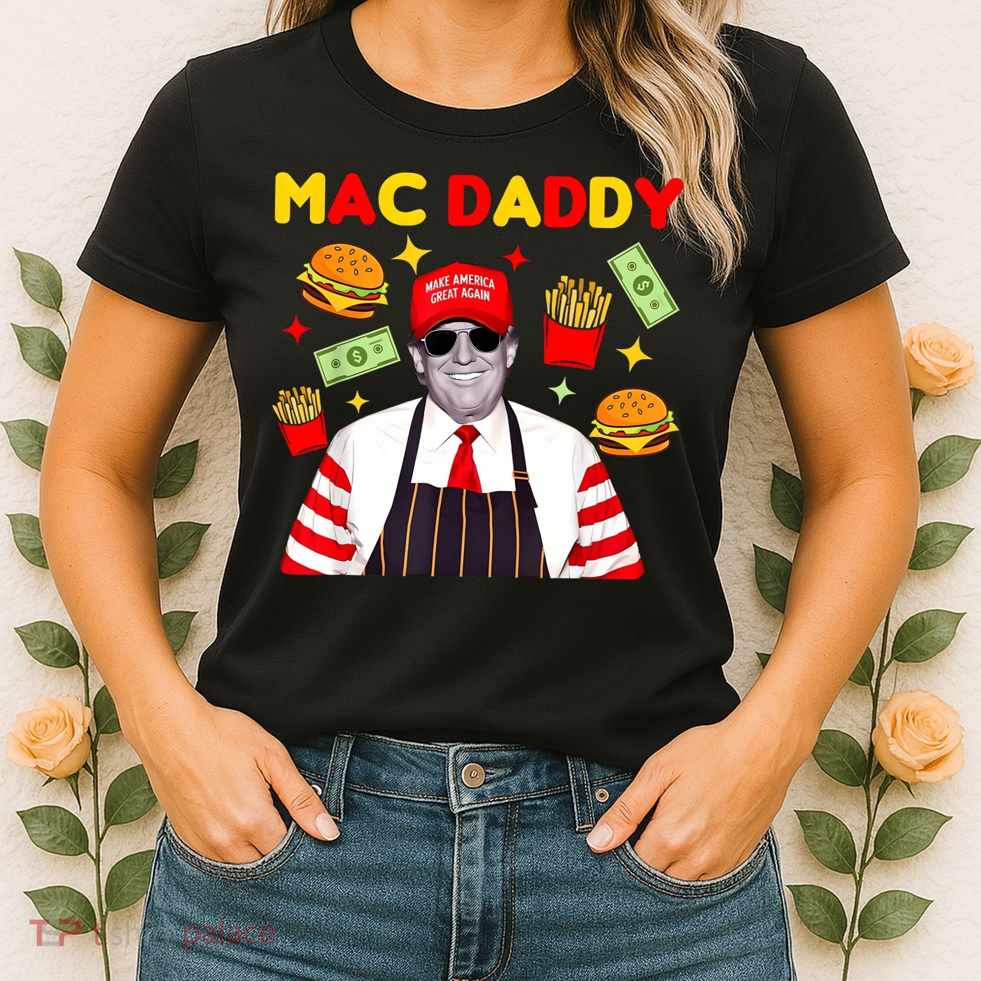 Funny Trump Fries Making Fries Mac Daddy Women's T-Shirt