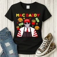 Funny Trump Fries Making Fries Mac Daddy Women's T-Shirt thumb 3