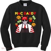 Funny Trump Fries Making Fries Mac Daddy Kids Sweatshirt thumb 0