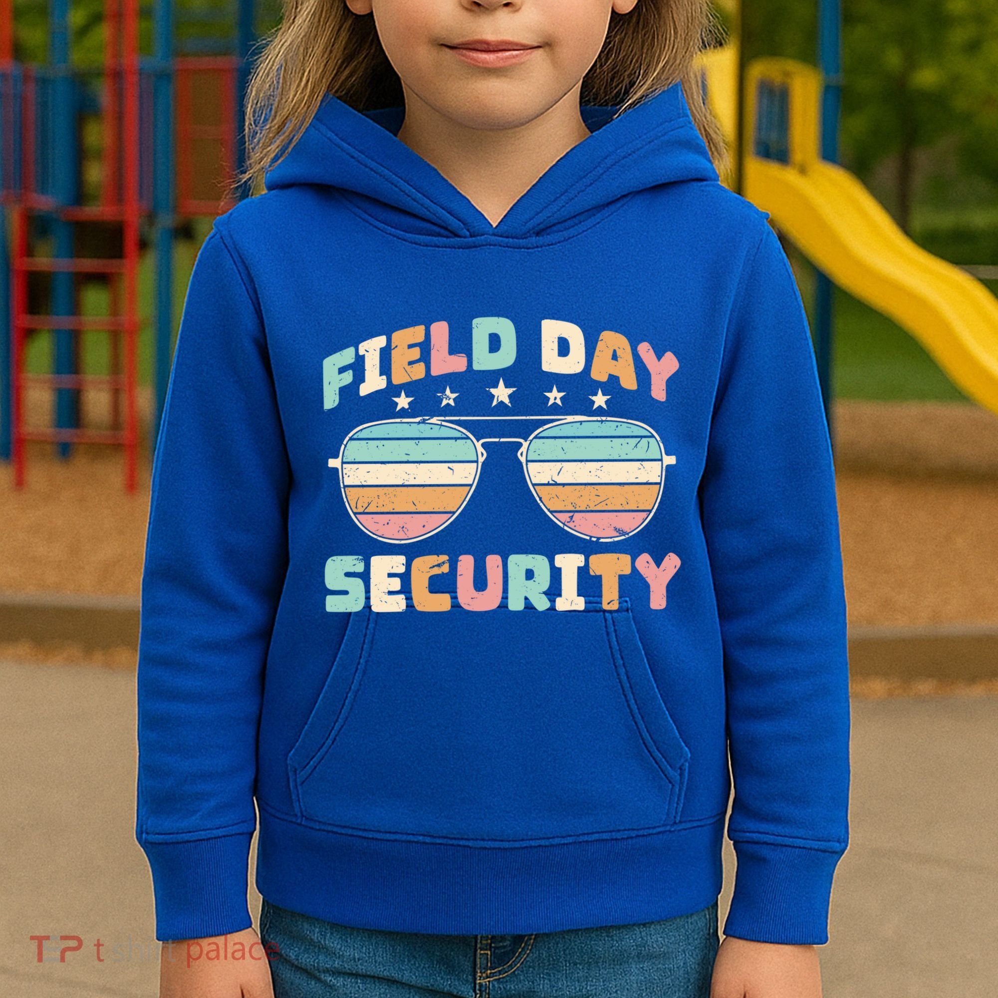 Funny Teacher Field Day Security Gift Kids Hoodie