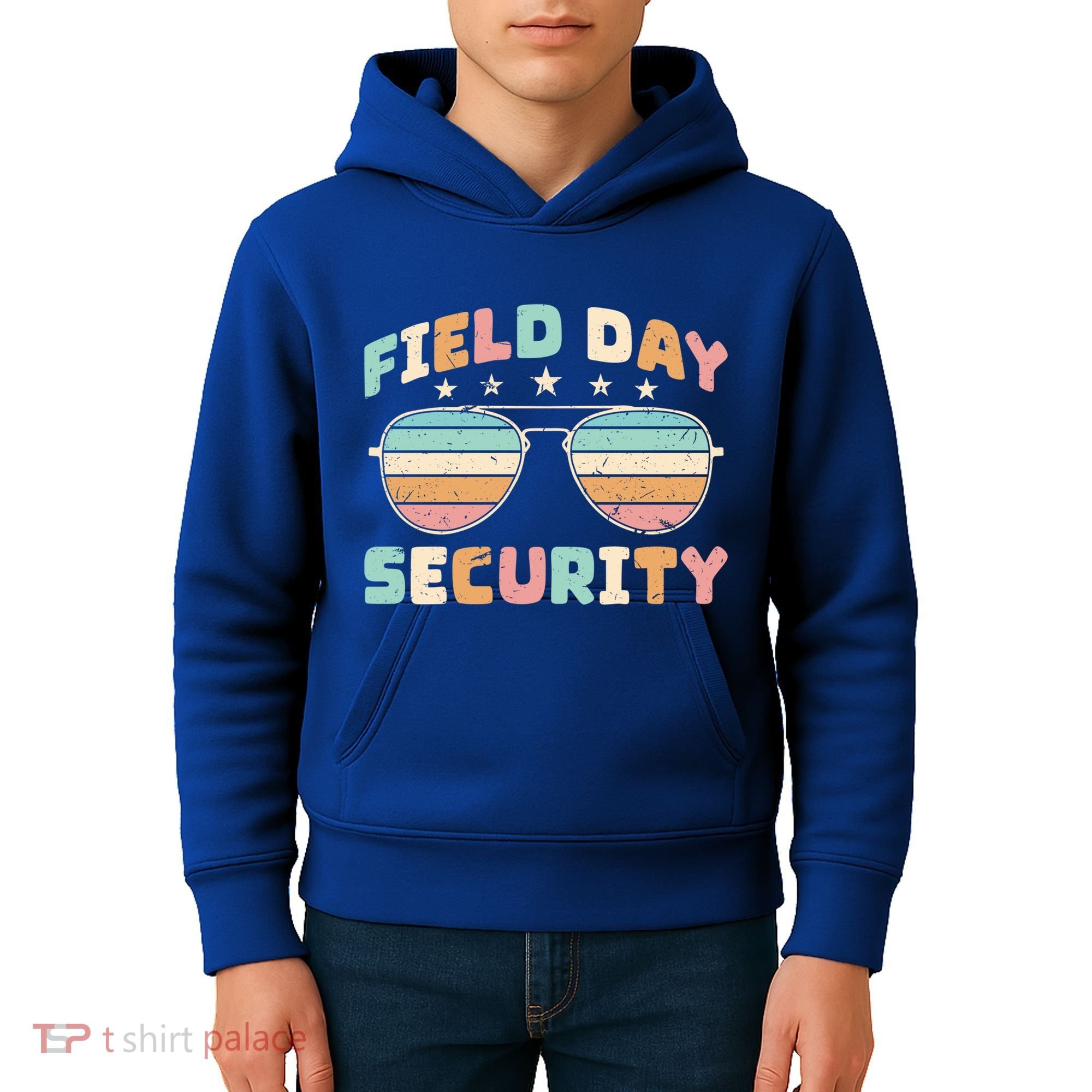 Funny Teacher Field Day Security Gift Kids Hoodie