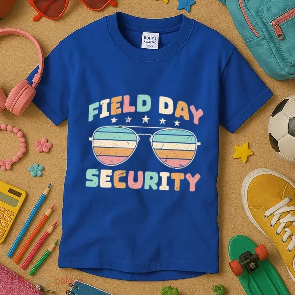 Funny Teacher Field Day Security Gift Kids T-Shirt