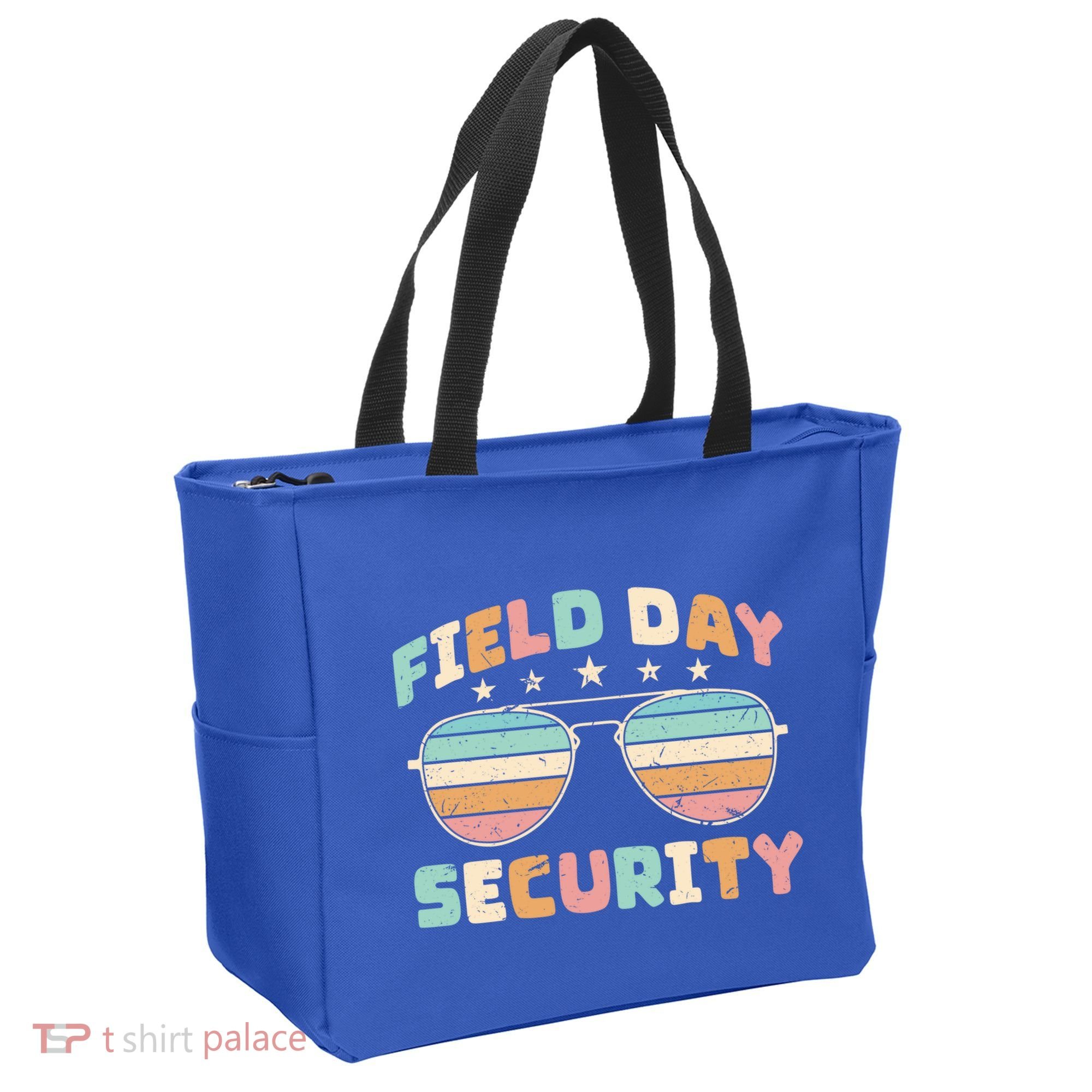 Funny Teacher Field Day Security Gift Tote Bag