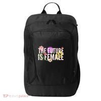 Floral The Future Is Female City Backpack thumb 0
