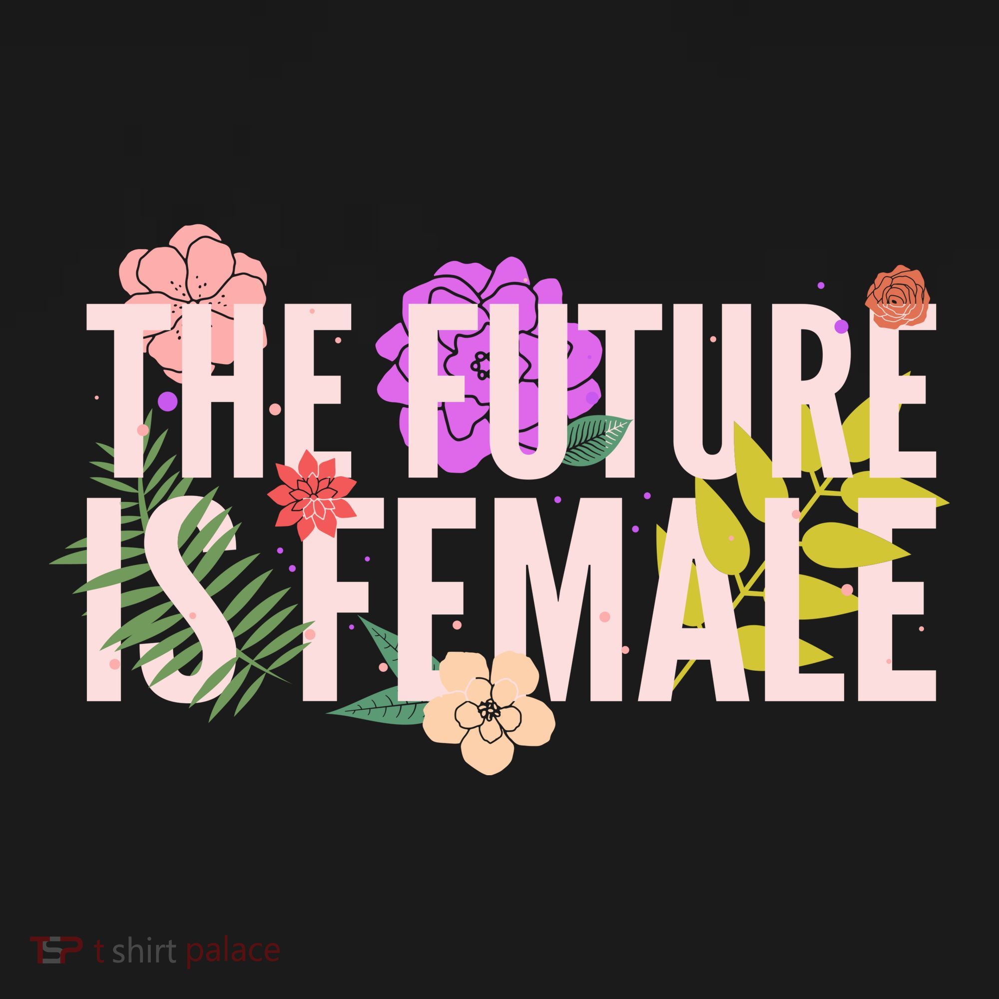 Floral The Future Is Female City Backpack