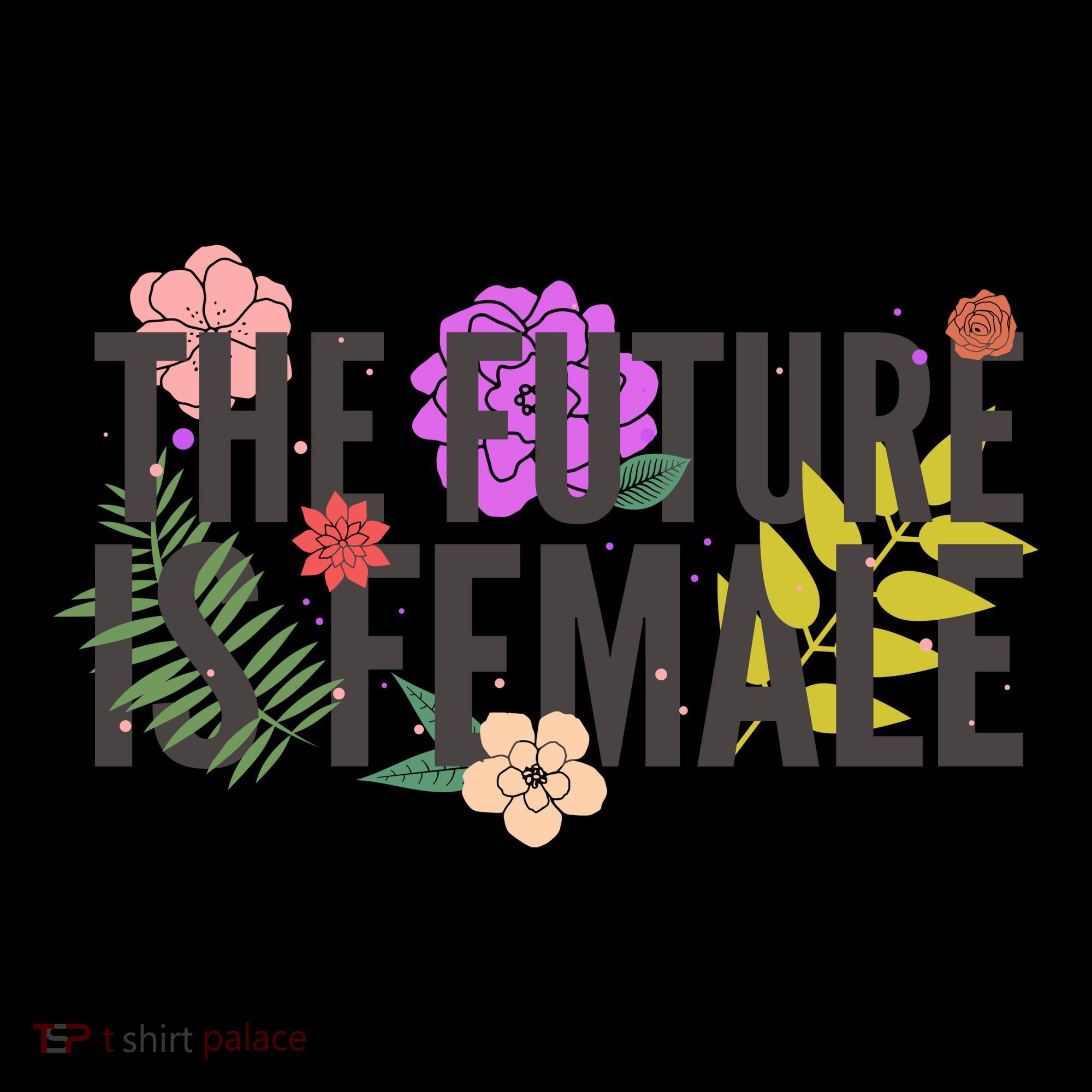 Floral The Future Is Female Coffee Mug