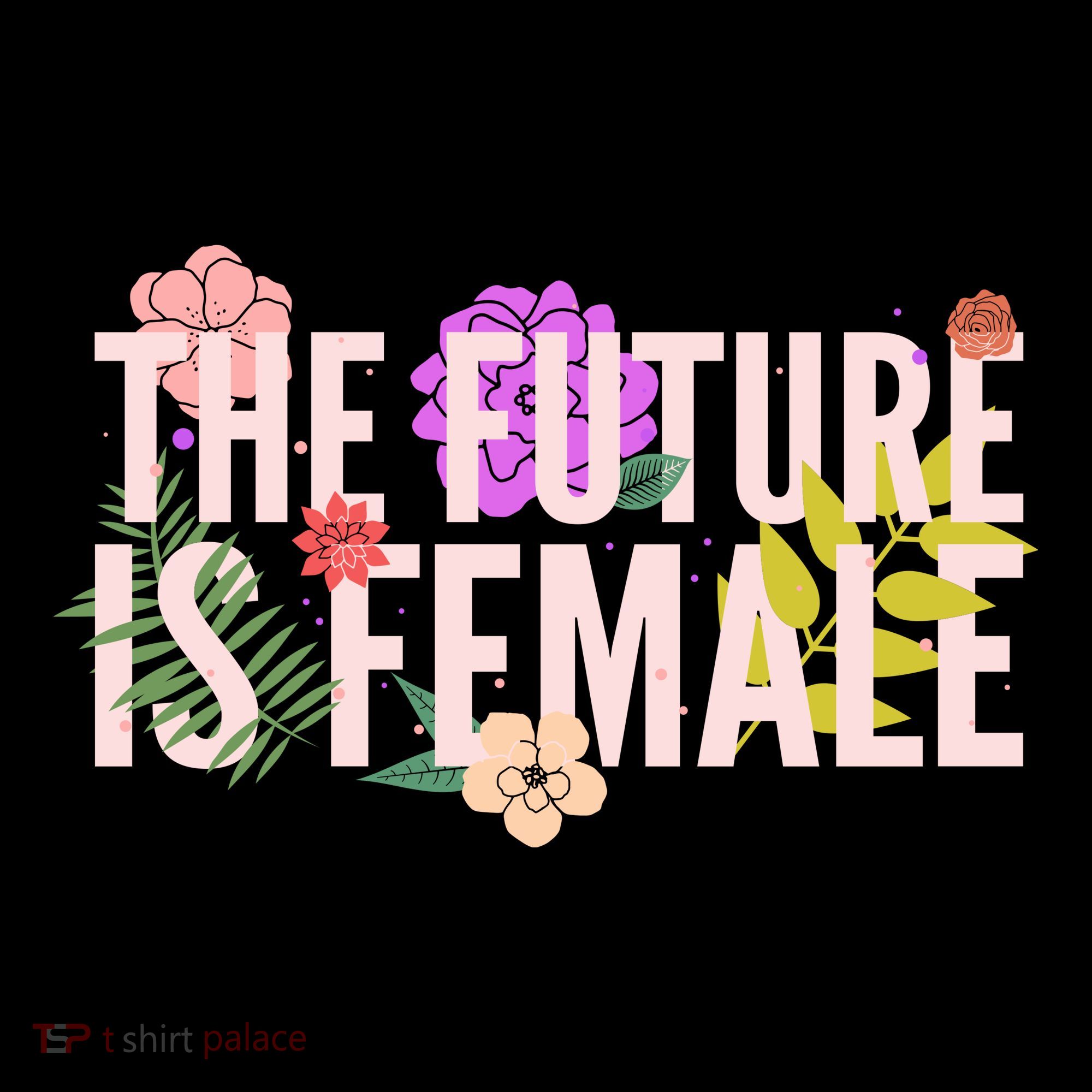 Floral The Future Is Female Ornament