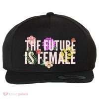 Floral The Future Is Female Wool Snapback Cap thumb 0