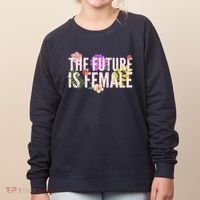Floral The Future Is Female Women's Sweatshirt thumb 0