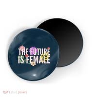 Floral The Future Is Female Magnet thumb 0