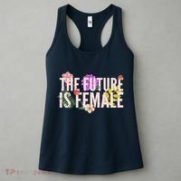 Floral The Future Is Female Women's Tank Top thumb 3
