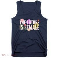 Floral The Future Is Female Tank Top thumb 0