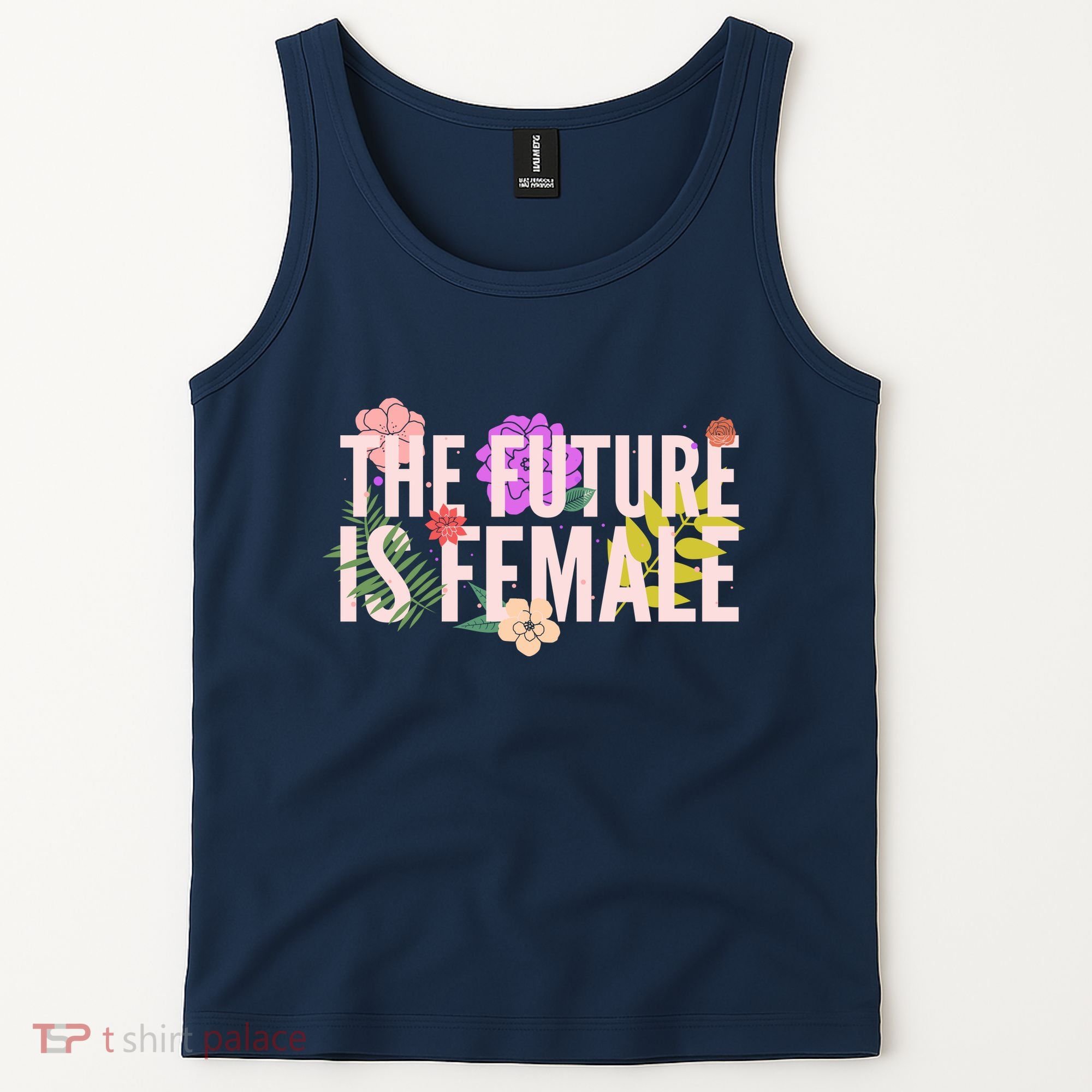Floral The Future Is Female Tank Top