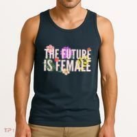 Floral The Future Is Female Tank Top thumb 3
