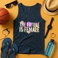 Floral The Future Is Female Tank Top thumb 4