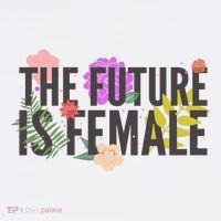 Floral The Future Is Female Comfort Colors Garment-Dyed Hooded Sweatshirt thumb 2