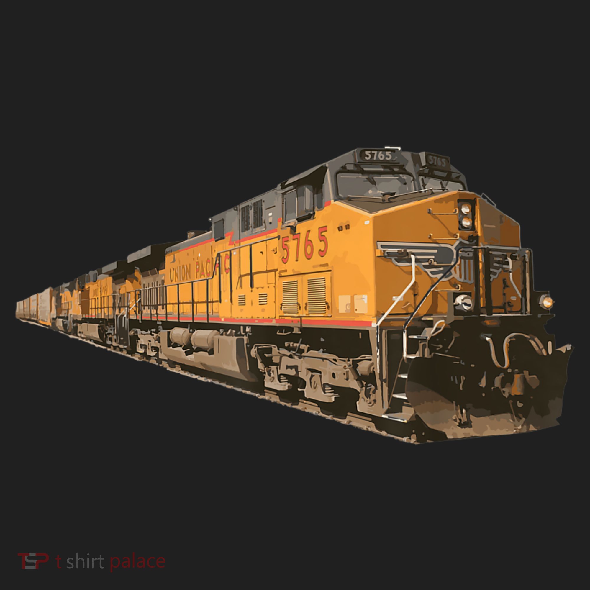 Freight Train Golf Towel