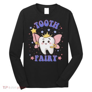 Funny Tooth Fairy Halloween Costume For Women Long Sleeve Shirt