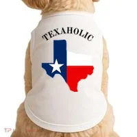 Funny Texaholic Doggie Tank thumb 0