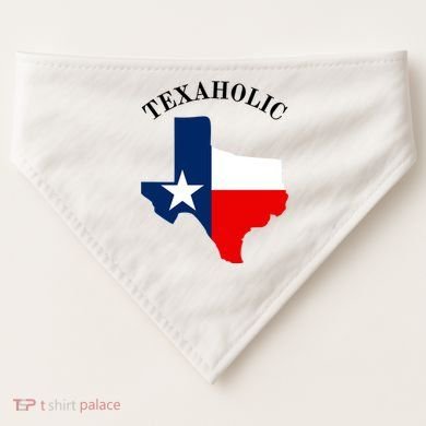 Funny Texaholic USA-Made Doggie Bandana