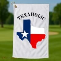 Funny Texaholic Golf Towel thumb 1