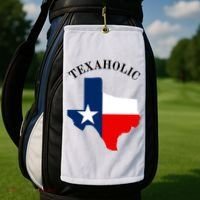 Funny Texaholic Golf Towel thumb 2