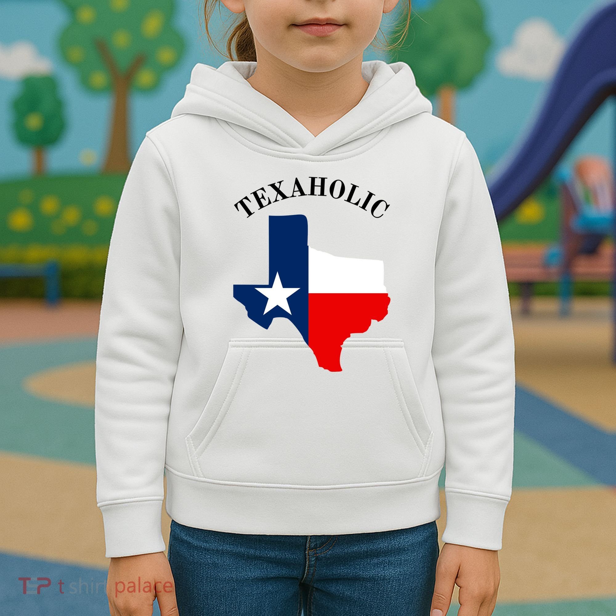 Funny Texaholic Kids Hoodie