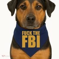 Fuck The FBI USA-Made Doggie Bandana thumb 1