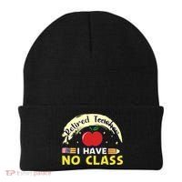 Funny Teacher Funny Retirement Retired Teacher Funny Quotes Beanie thumb 0