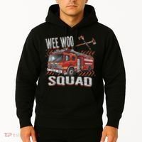 Fire Truck Firefighters Lovers Wee Woo Squad Hoodie thumb 2
