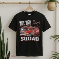 Fire Truck Firefighters Lovers Wee Woo Squad T-Shirt thumb 2