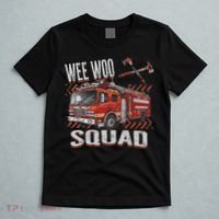 Fire Truck Firefighters Lovers Wee Woo Squad T-Shirt thumb 5