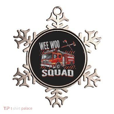 Fire Truck Firefighters Lovers Wee Woo Squad Ornament