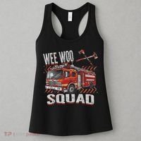 Fire Truck Firefighters Lovers Wee Woo Squad Women's Tank Top thumb 3