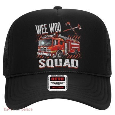 Fire Truck Firefighters Lovers Wee Woo Squad Hat